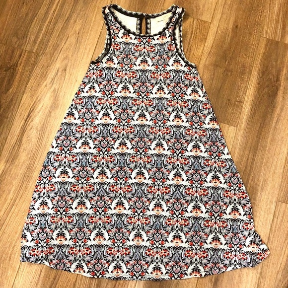 LOFT Dresses & Skirts - Ann Taylor Loft sleeveless blue and red tank swing dress size XXS